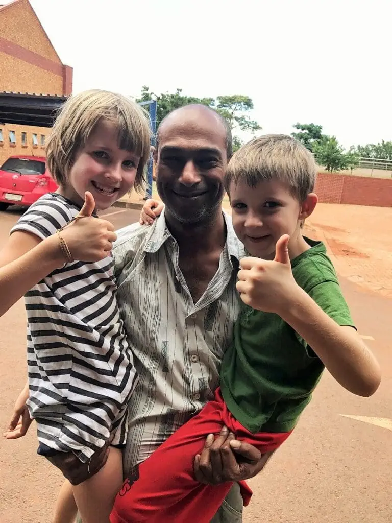 Josh und kids Südafrika Zimbabwe Südafrika Zimbabwe