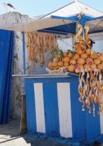 Orangensaft auf dem Markt in Essaouira