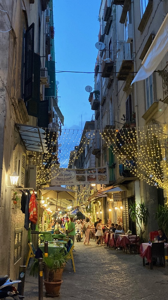 Salerno-Abendstimmung in der Altstadt
