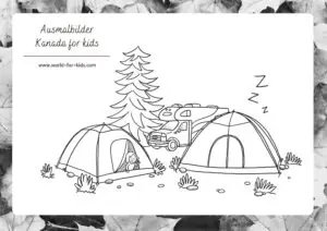 Ausmalbilder Kanada for kids