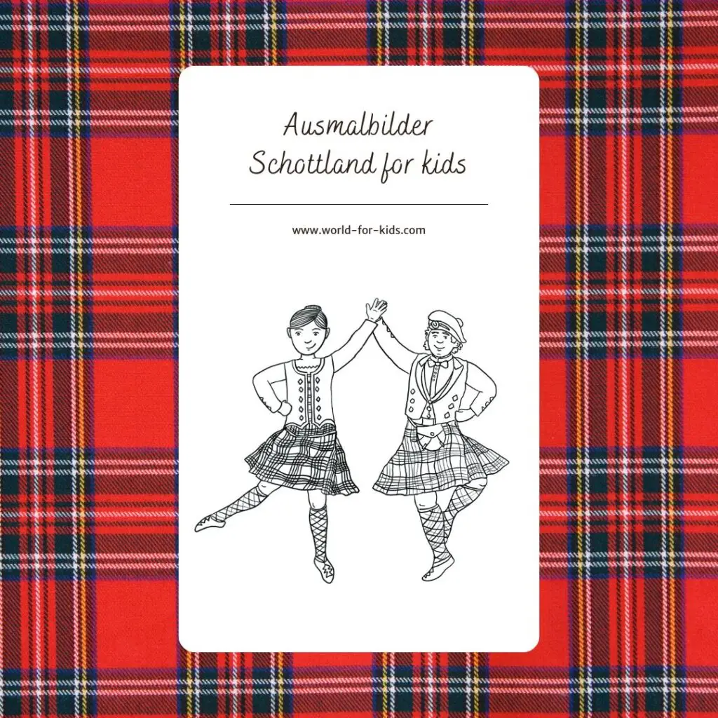 Ausmalbilder Schottland for kids