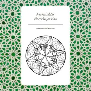 Ausmalbilder Marokko for kids Mandala