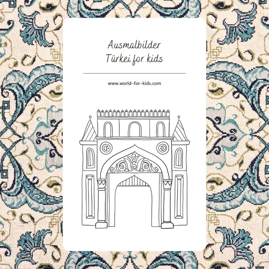 Ausmalbilder Türkei for kids Tor